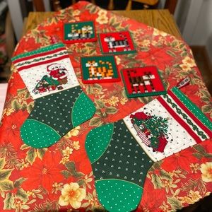 🎄Tablecloth,Stockings& Coasters🎄